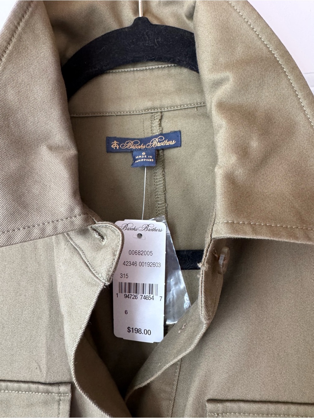 Brooks Brothers Women's Khaki Mini Dress Shirt